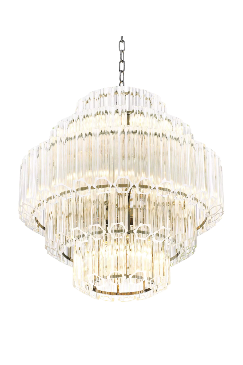 Cascading Bevelled Glass Chandelier | Eichholtz Vittoria | Oroa.com