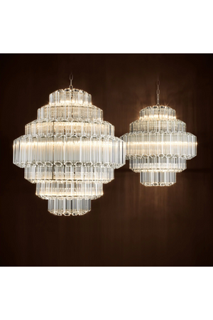 Cascading Bevelled Glass Chandelier | Eichholtz Vittoria | Oroa.com