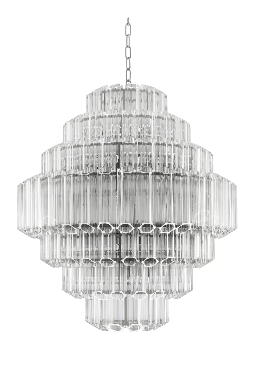 Cascading Bevelled Glass Chandelier | Eichholtz Vittoria | Oroa.com