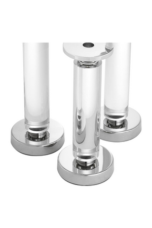 Crystal Glass Candle Holder (Set of 3) | Eichholtz Chapman | Oroa.com