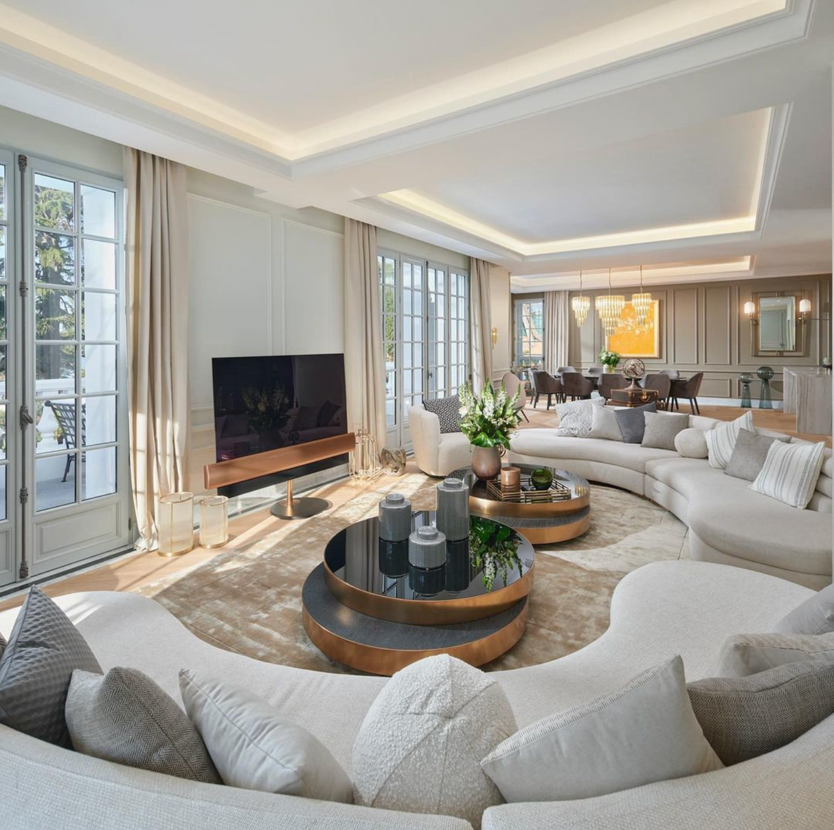 Cylindrical Glass Hurricane S | Eichholtz Mayson | Oroa.com