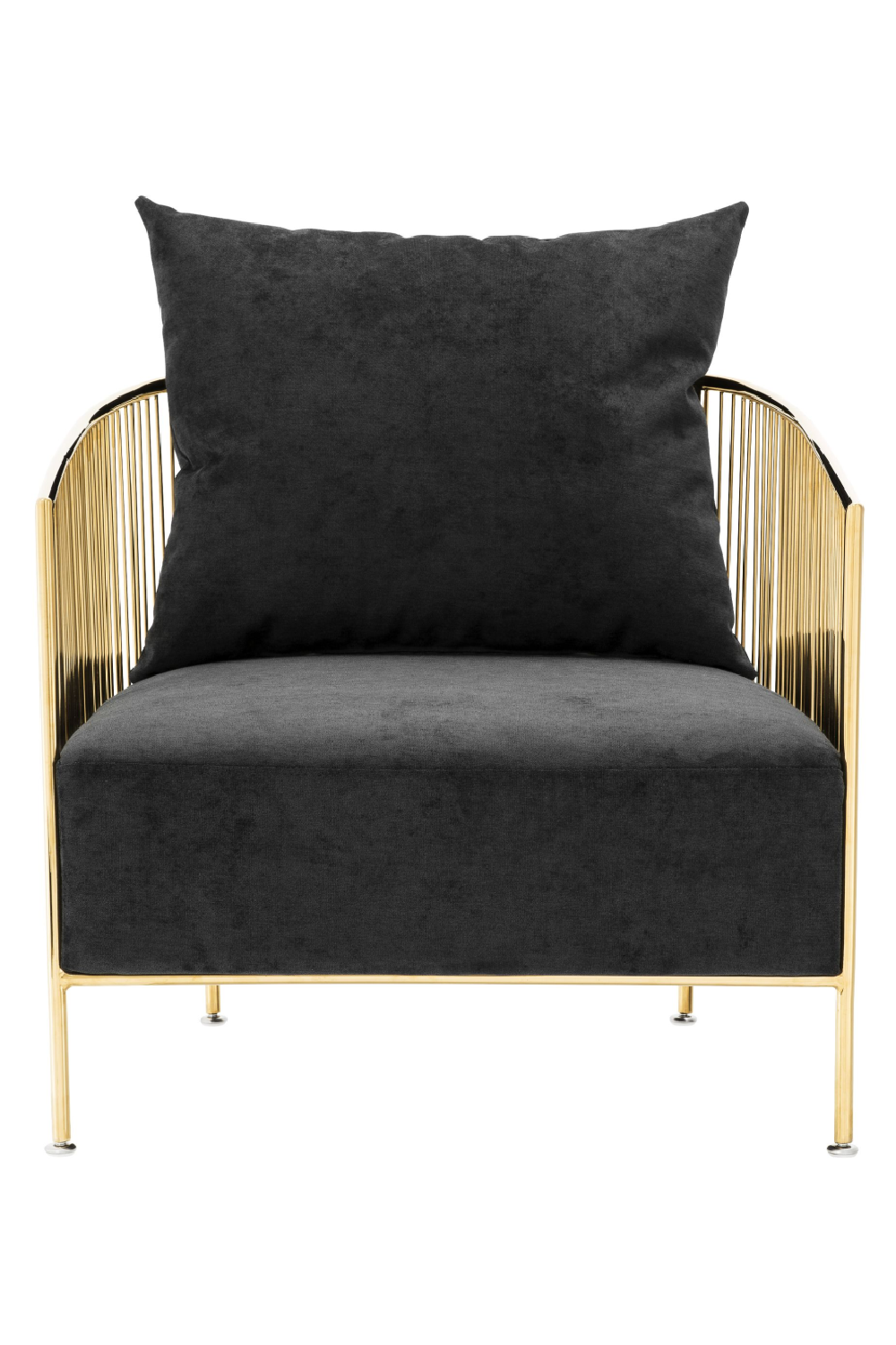 Black Velvet Wire Chair | Eichholtz Knox | Oroatrade.com