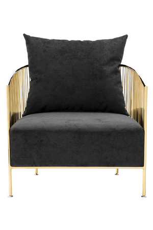 Black Velvet Wire Chair | Eichholtz Knox | Oroatrade.com