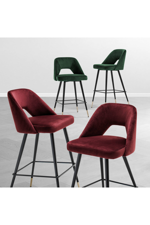 Velvet Bar Stool | Eichholtz Avorio | Oroa.com