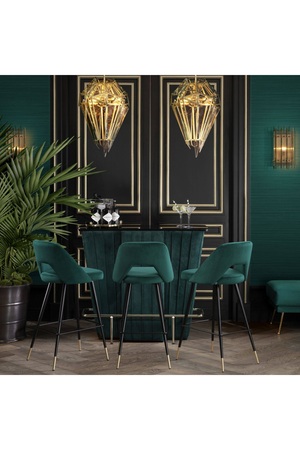 Velvet Bar Stool | Eichholtz Avorio | Oroa.com