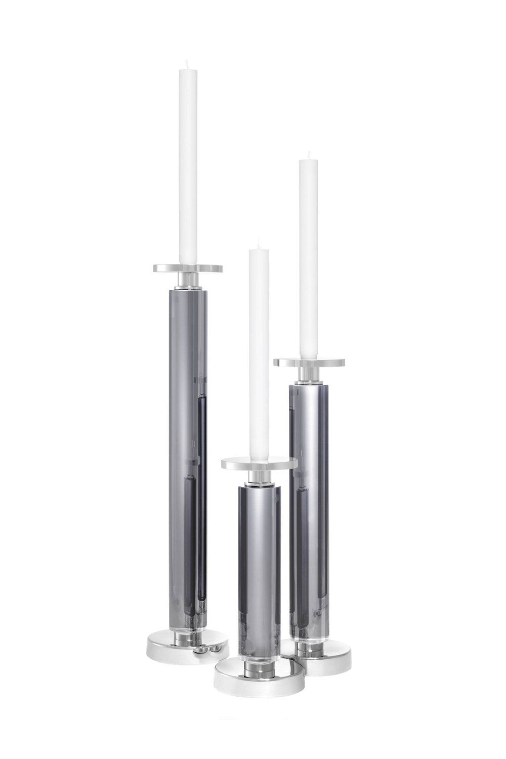 Crystal Glass Candle Holder (Set of 3) | Eichholtz Chapman | Oroa.com