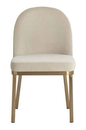 Modern European furniture - Taupe Arched-Back Dining Chairs (2) - www.oroa.com