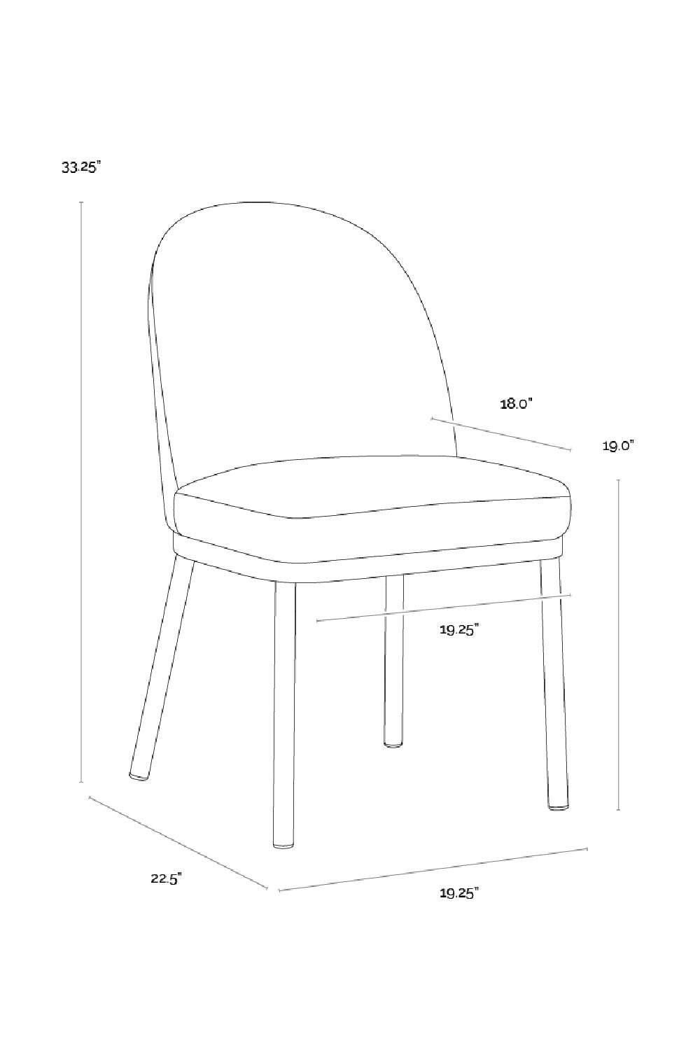 Modern European furniture - Taupe Arched-Back Dining Chairs (2) - www.oroa.com