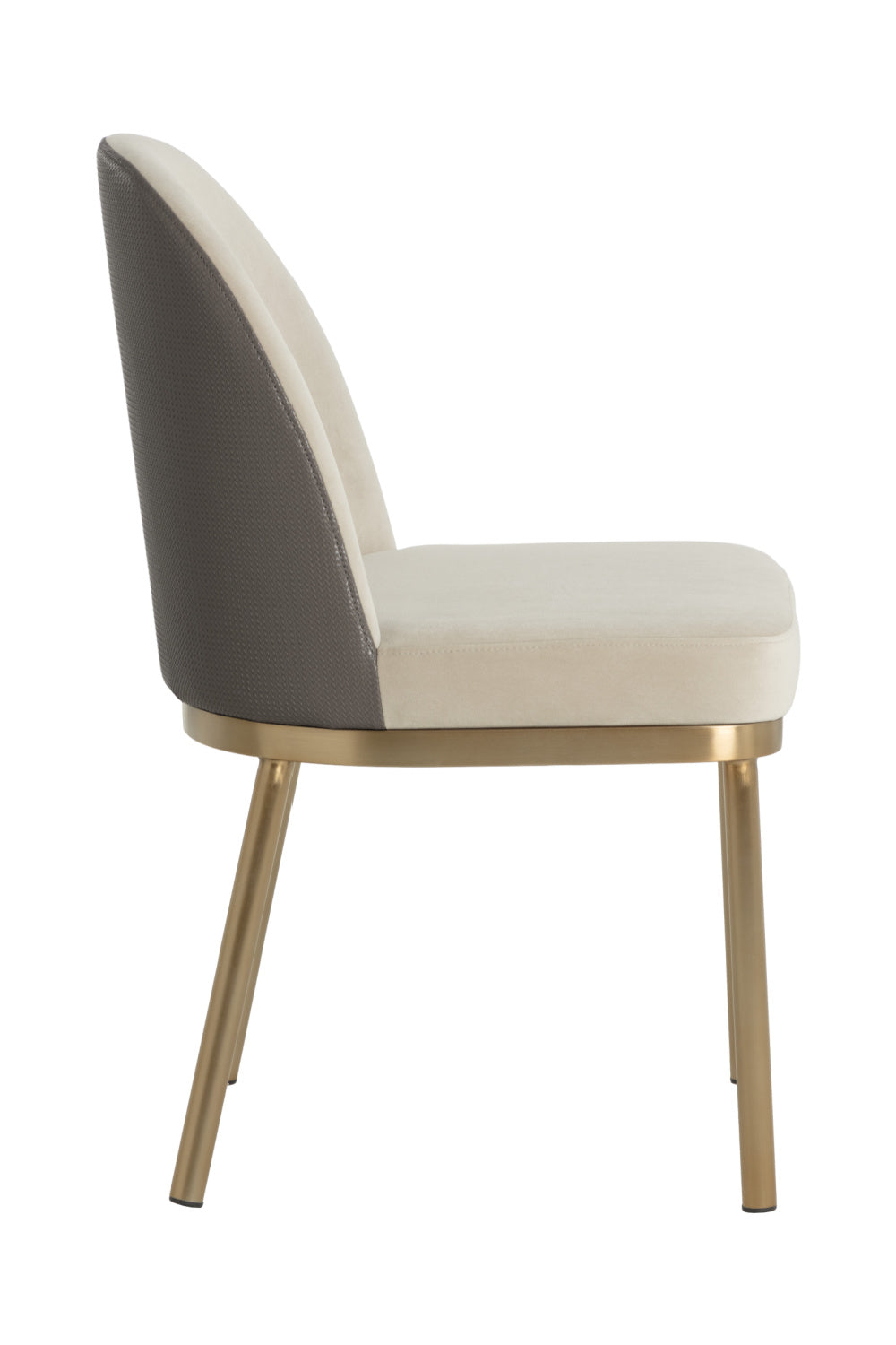 Modern European furniture - Taupe Arched-Back Dining Chairs (2) - www.oroa.com