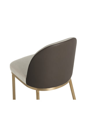 Modern European furniture - Taupe Arched-Back Dining Chairs (2) - www.oroa.com