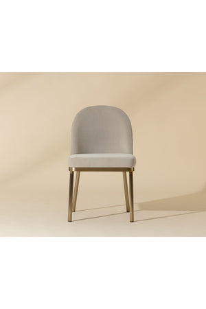 Modern European furniture - Taupe Arched-Back Dining Chairs (2) - www.oroa.com