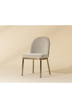 Modern European furniture - Taupe Arched-Back Dining Chairs (2) - www.oroa.com