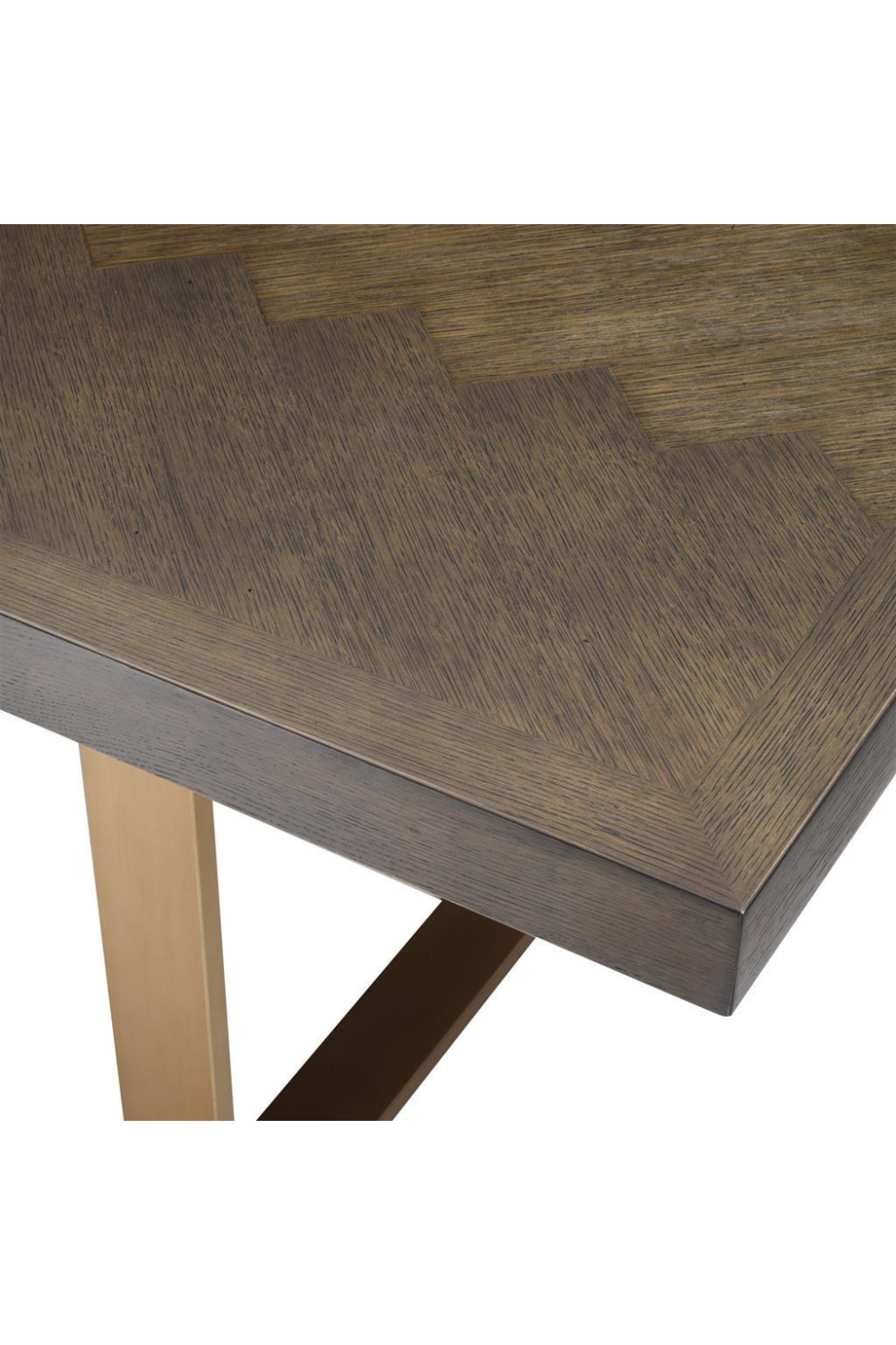 Brass Oak Dining Table 120" | Eichholtz Melchior | Oroa.com