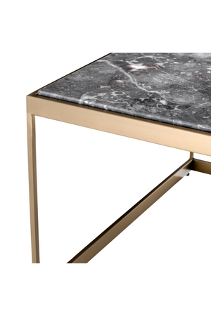 Marble Top Brass Frame Side Table | Eichholtz La Quinta | OROATRADE.com