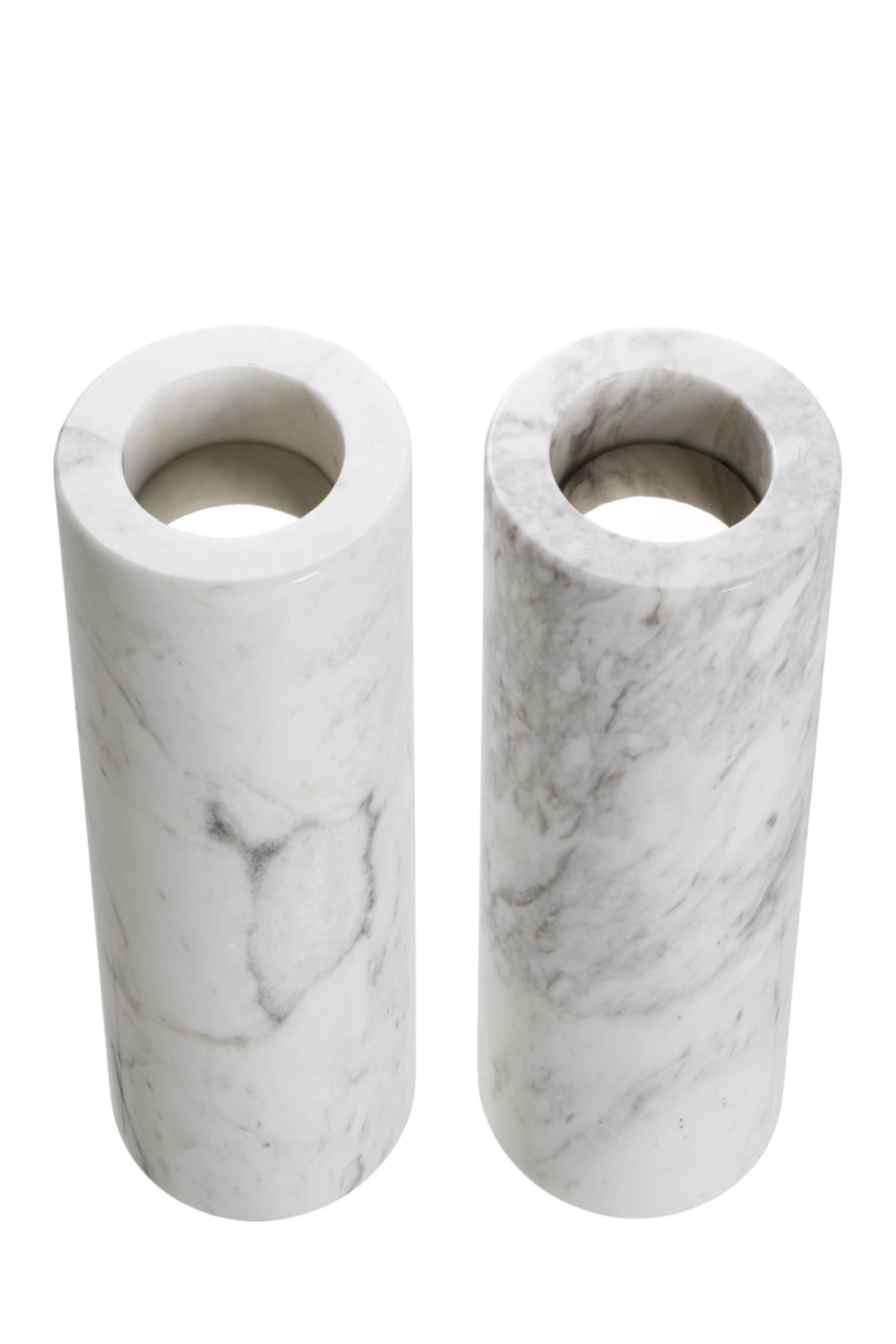 White Marble Tealight Holders (2) | Eichholtz Tobor | Oroa.com