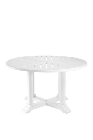 White Round Outdoor Dining Table S | Eichholtz Bell Rive | Oroa.com