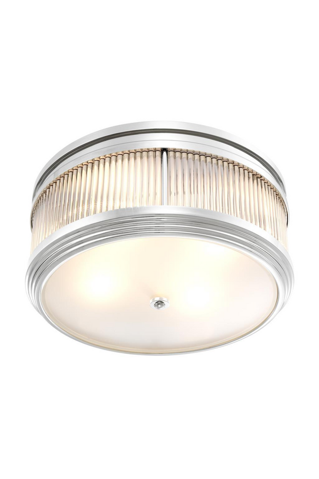 Round Silver Flush Mount | Eichholtz Rousseau | OROA TRADE