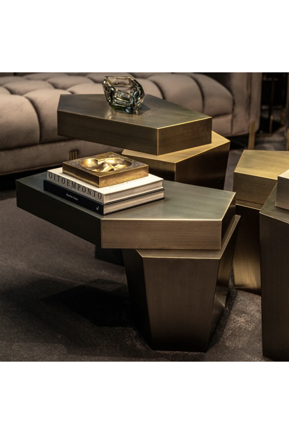 Stacked Brass Coffee Table | Eichholtz Calabasas L | OROA