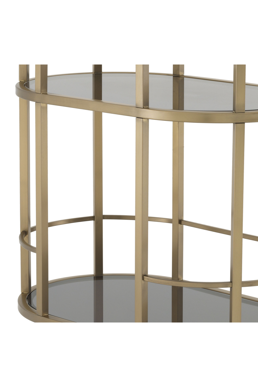 Smoked Glass 2-Layer Trolley | Eichholtz Townhouse | Oroa.com