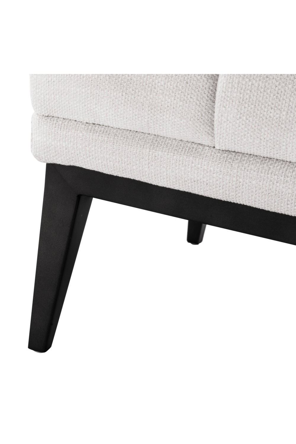 White Tufted Accent Stool | Eichholtz Aurelio | #1 Eichholtz Retailer