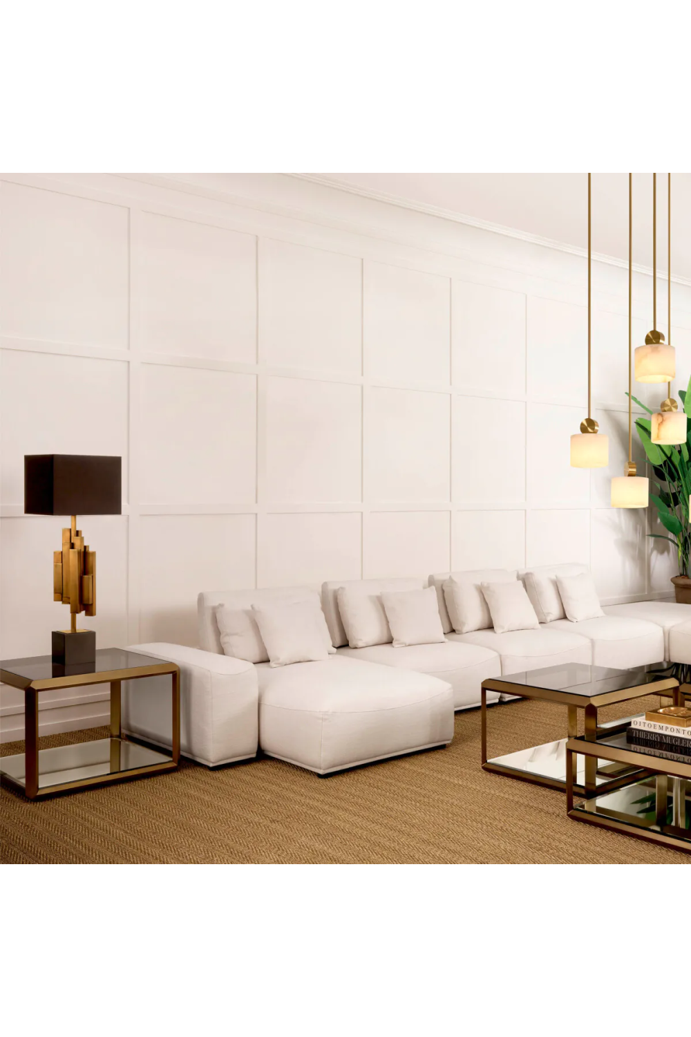 Brass Glass Box Side Table | Eichholtz Callum | Oroa.com