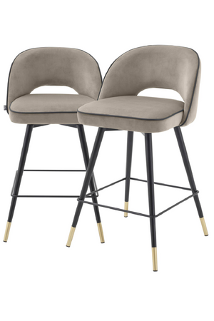 Upholstered Swivel Counter Stool Set (2) | Eichholtz Cliff | Oroa.com