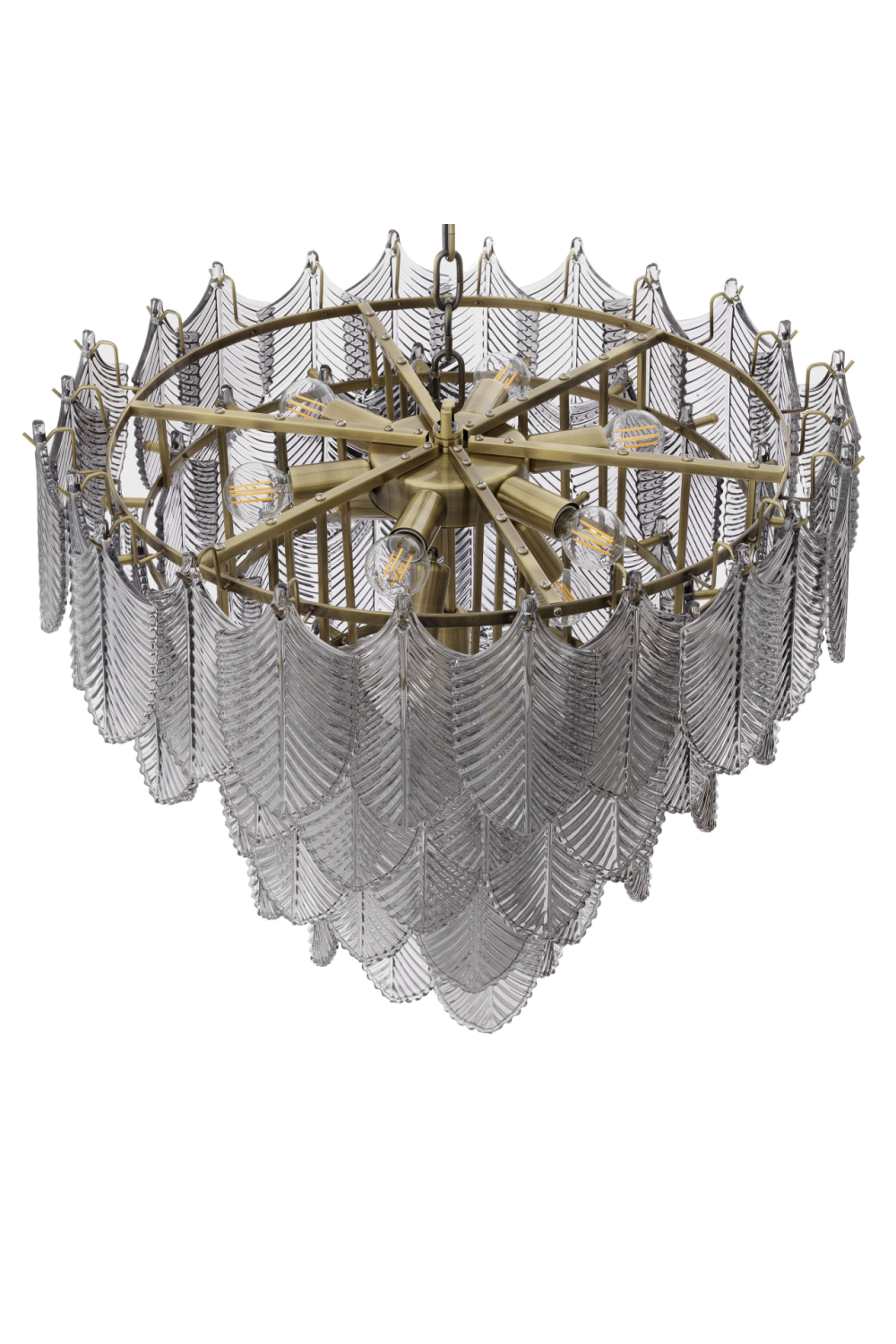 Smoked Glass Layered Chandelier | Eichholtz Verbier | Oroa.com