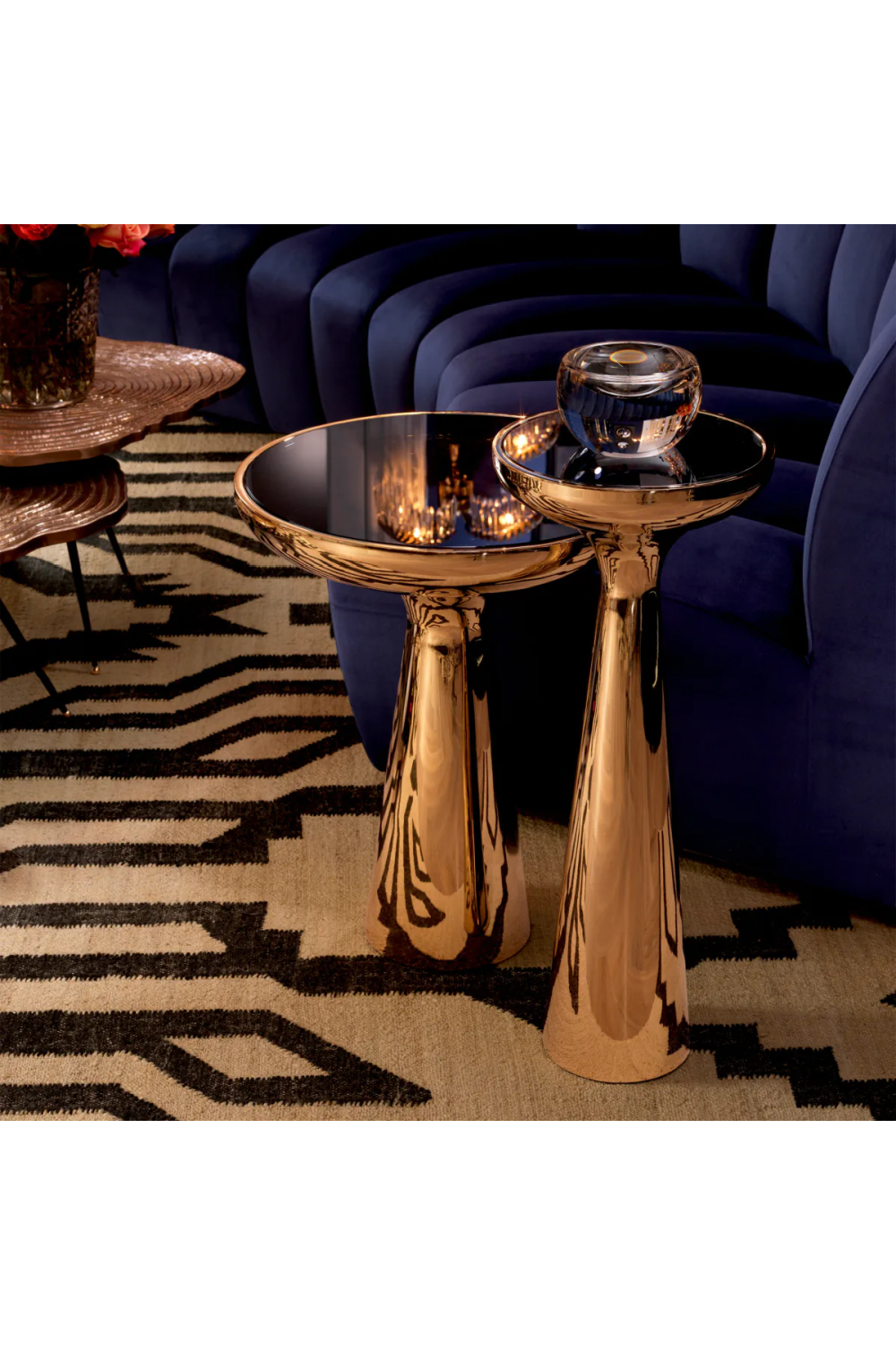 Brass Tower Side Table | Eichholtz Lindos high | Oroa.com