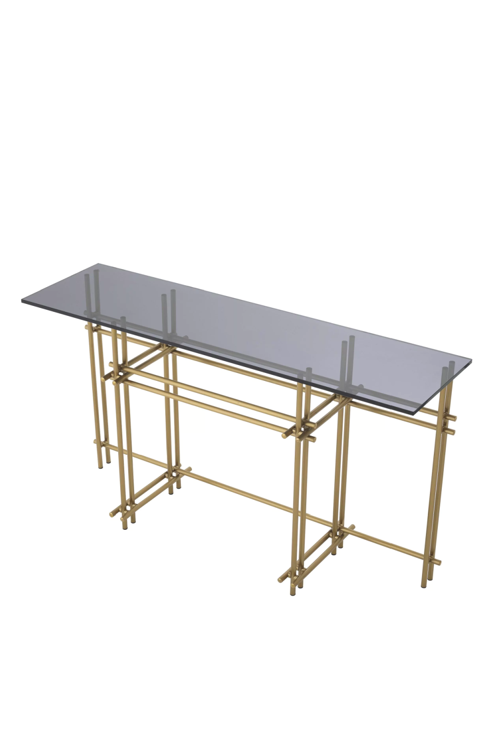 Smoked Glass Steel Console Table | Eichholtz Quinn | Oroa.com