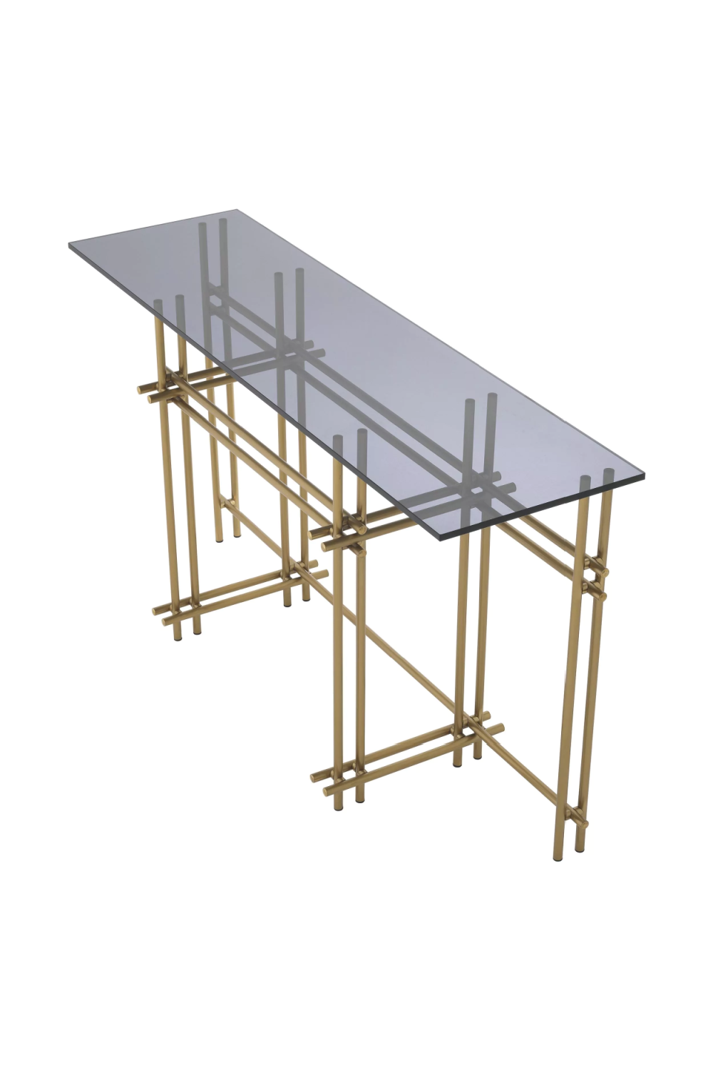 Smoked Glass Steel Console Table | Eichholtz Quinn | Oroa.com