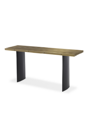 Brushed Brass Finish Console Table | Eichholtz Vauclair | OROA.com
