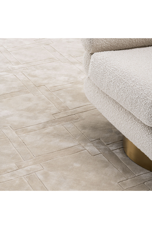 Hand Woven Plush Silver Sand Carpet | Eichholtz La Belle| Oroat.com