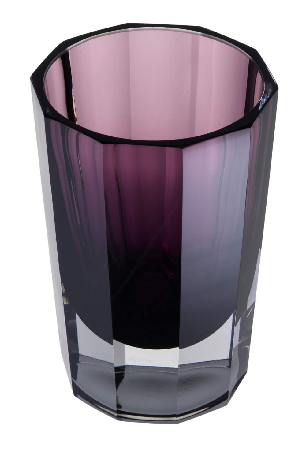 Purple Octagonal Glass Vase | Eichholtz Chavez | Oroa.com