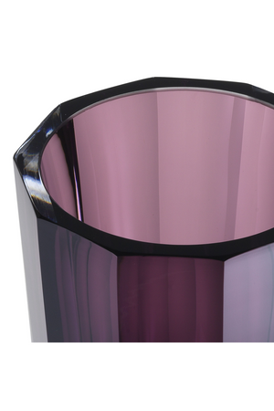 Purple Octagonal Glass Vase | Eichholtz Chavez | Oroa.com