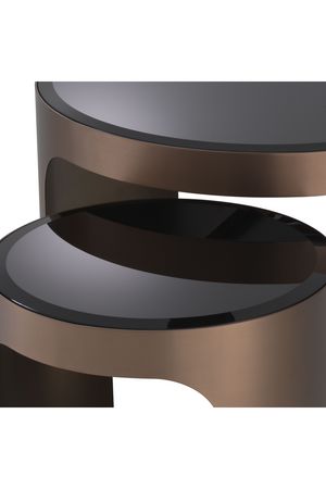 Bevelled Glass Side Tables (2) | Eichholtz Piemonte | Oroa.com