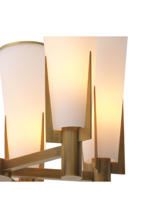 Antique Brass Conical Shade Chandelier | Eichholtz Dino | OROATRADE.com