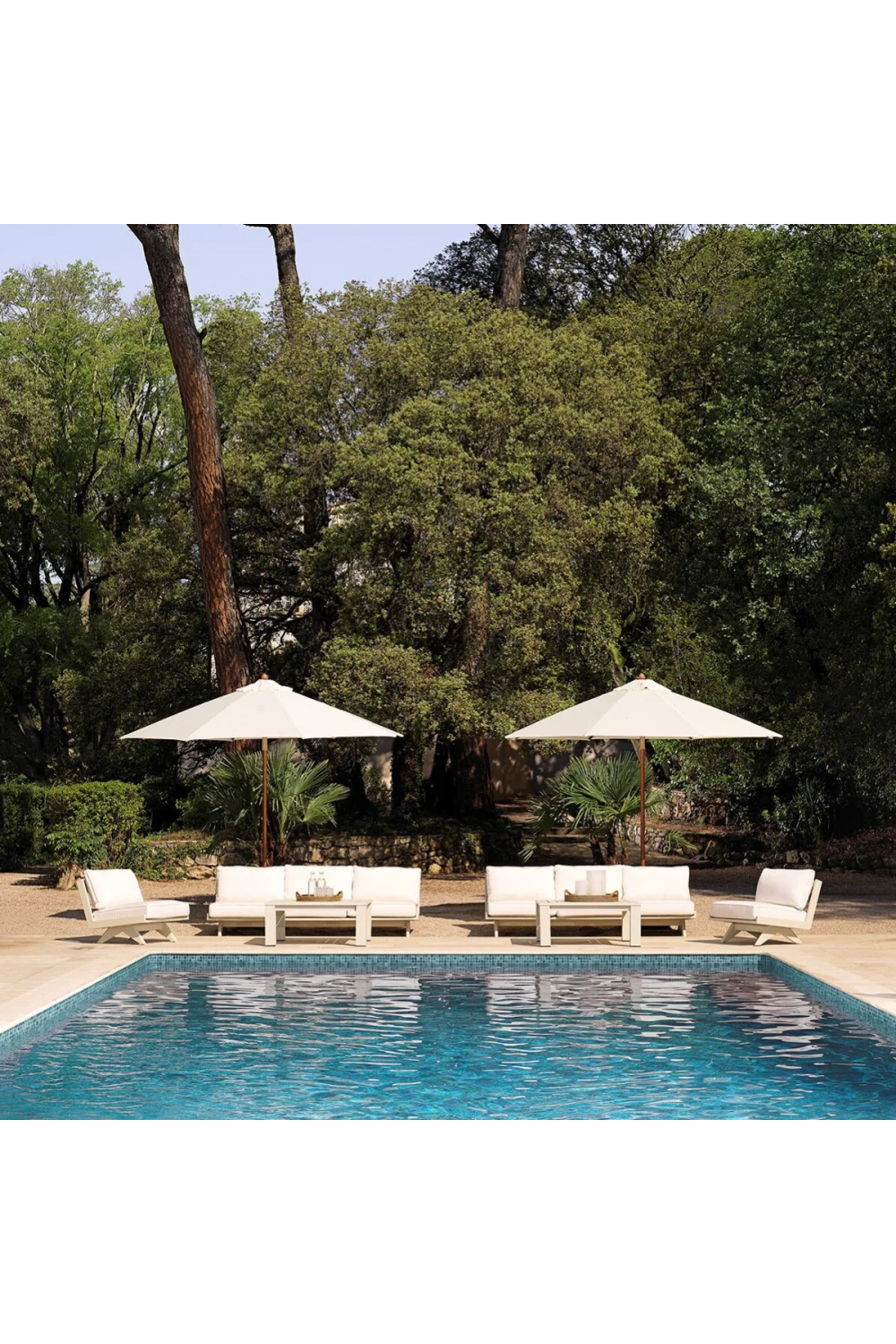 Sand Finish Cushioned Outdoor Sofa | Eichholtz Lomax | Oroa.com