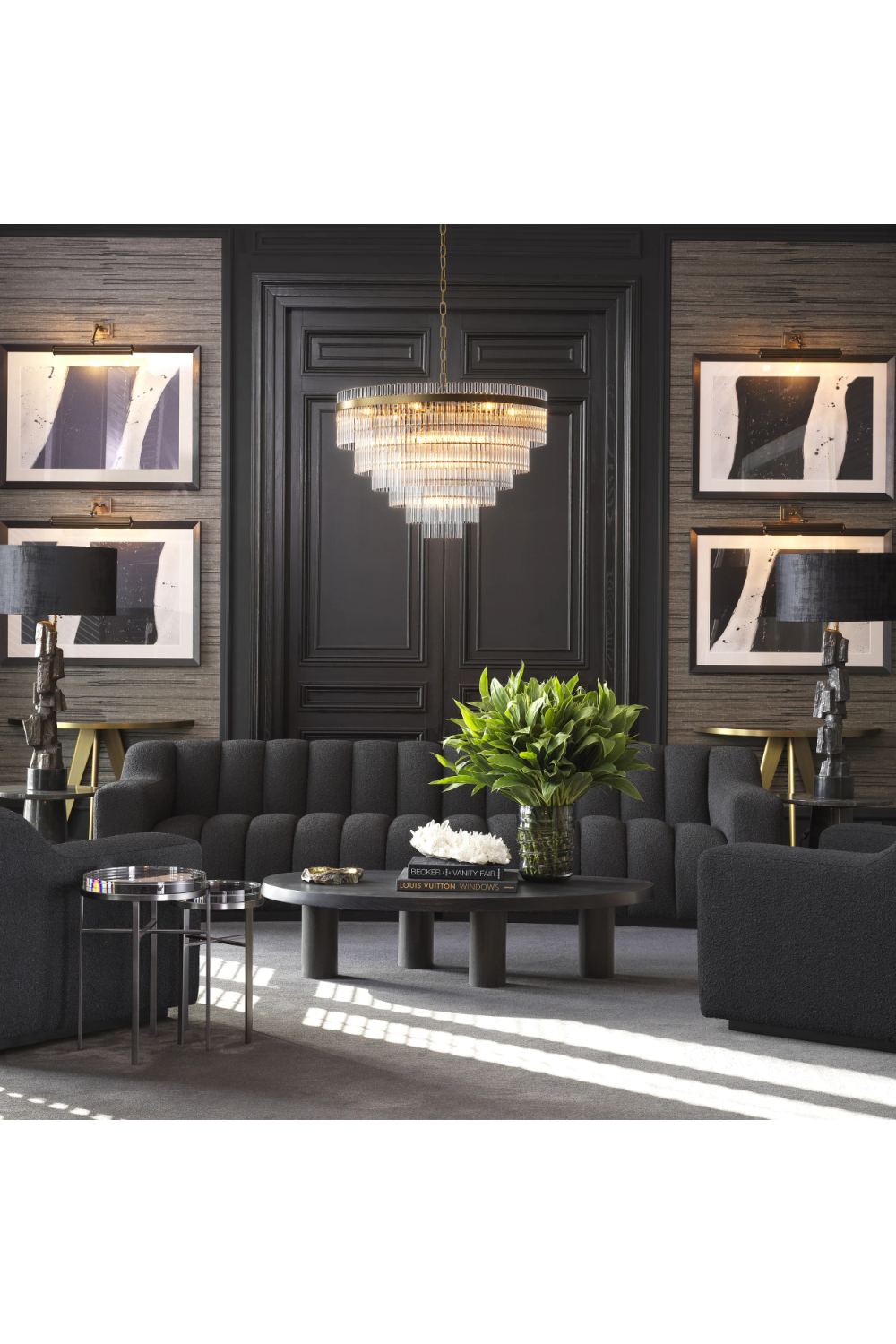 Cascading Glass Rods Chandelier | Eichholtz East | OROA