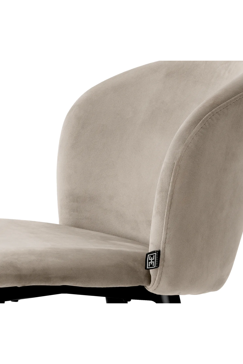 Vintage Inspired Velvet Bar Stool | Eichholtz Volante | Oroa.com