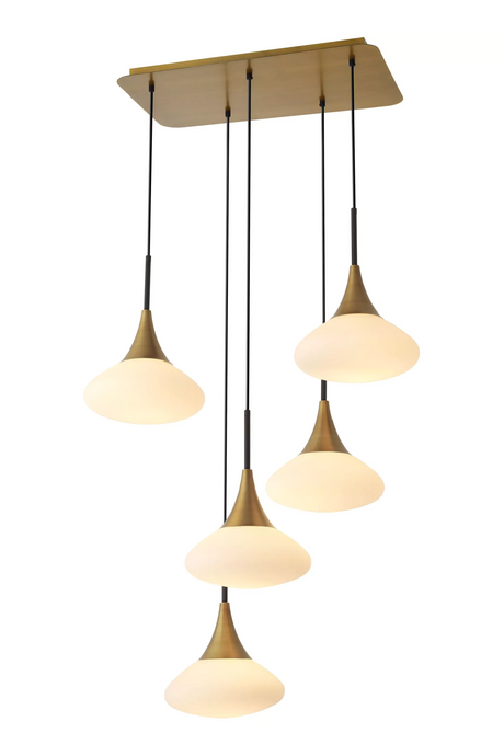 White Glass Cluster Chandelier | Eichholtz Duco | Oroa.com