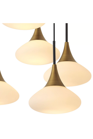 White Glass Cluster Chandelier | Eichholtz Duco | Oroa.com