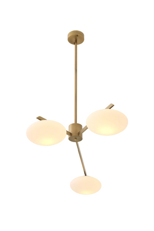 Elliptical White Glass Chandelier | Eichholtz Evergreen | Oroa.com