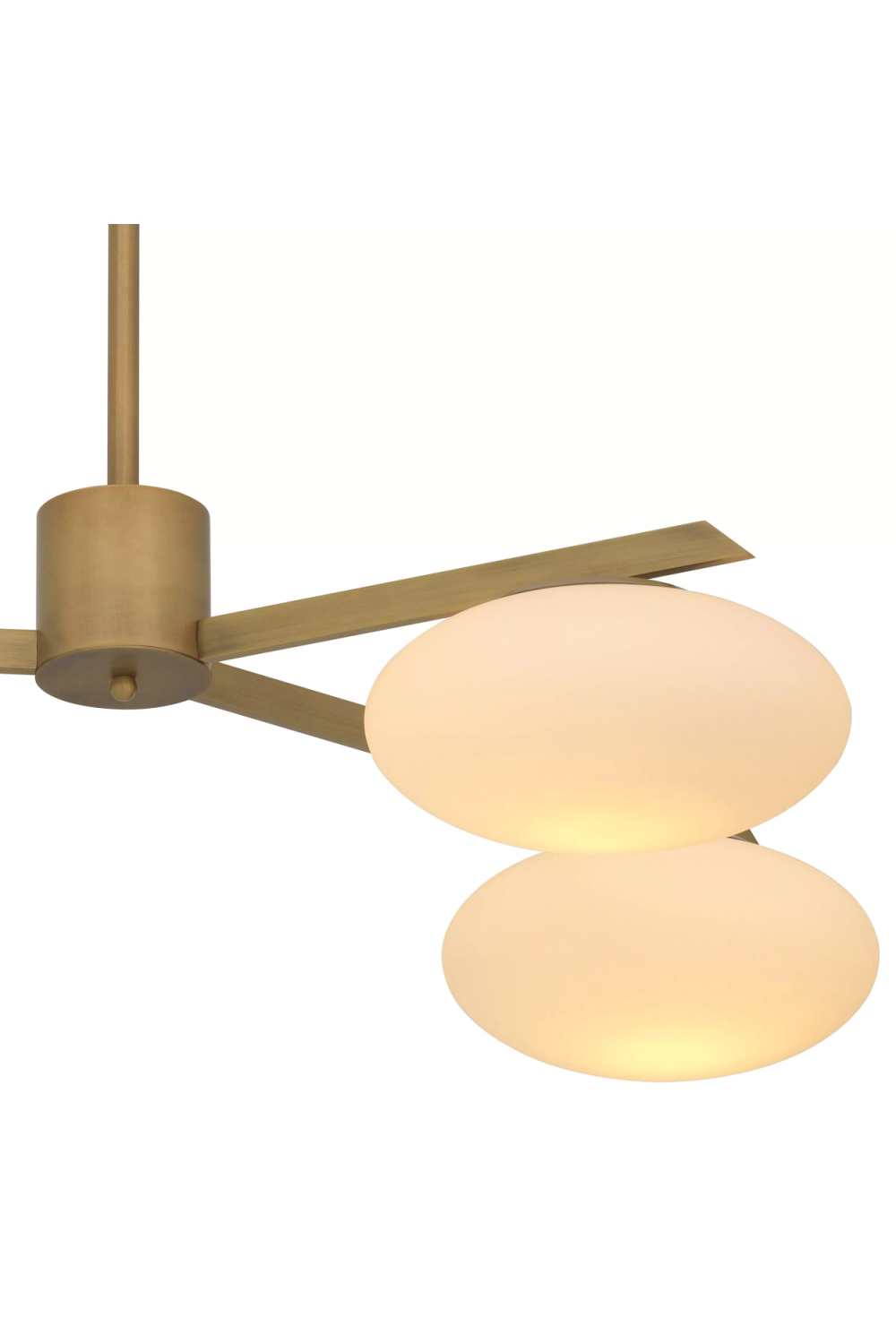 Elliptical White Glass Chandelier | Eichholtz Evergreen | Oroa.com