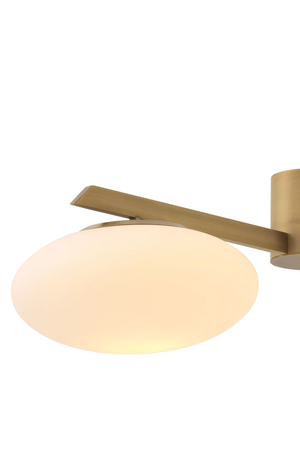 Elliptical White Glass Chandelier | Eichholtz Evergreen | Oroa.com