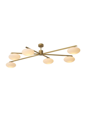 Elliptical White Glass Chandelier | Eichholtz Evergreen | Oroa.com