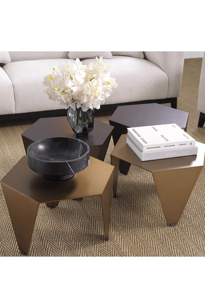 Hexagonal Contemporary Side Table | Eichholtz Metro Chic | Oroa.com