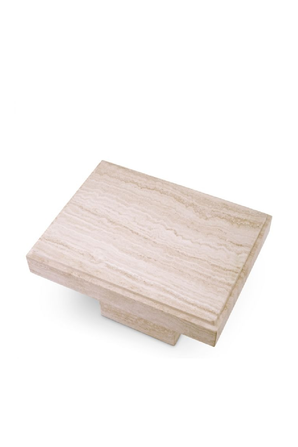 Silver Travertine Rectangular Side Table | Eichholtz Sartoria | Oroa.com