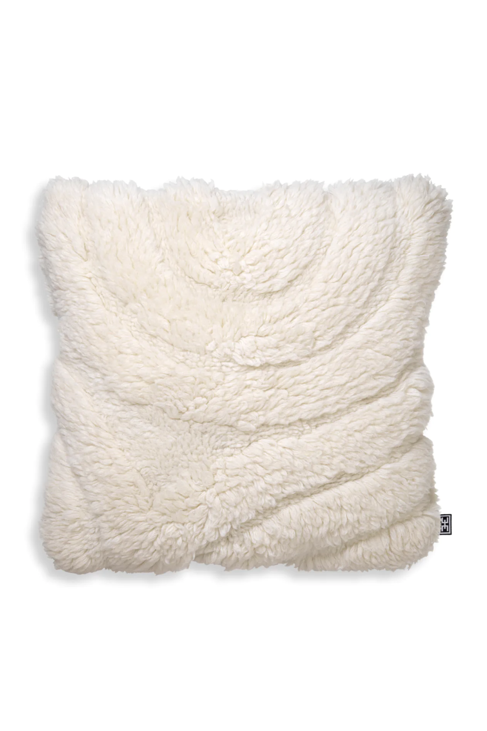White Hand-Tufted Wool Cushion | Eichholtz Andres | Oroa.com