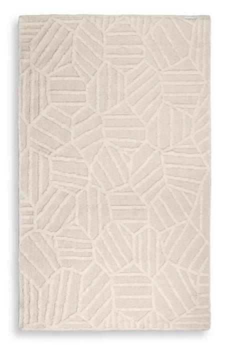Cream Handwoven Wool Carpet | Eichholtz San Juan | Oroa.com