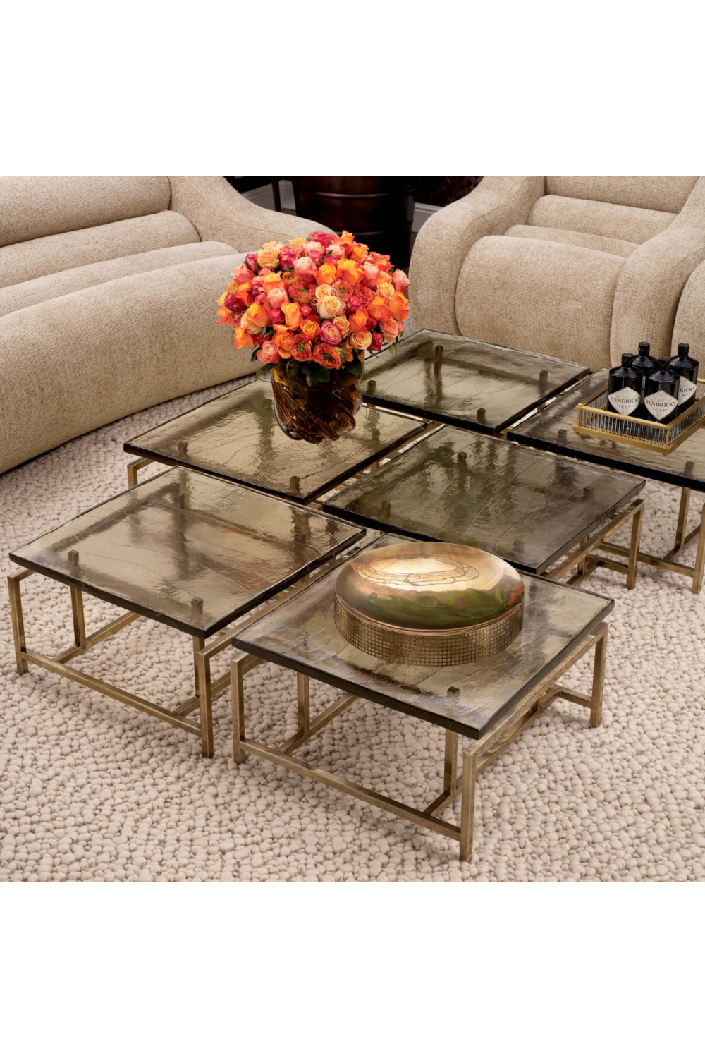 Handmade Glass Coffee Table | Eichholtz Schlumberg | Oroa.com